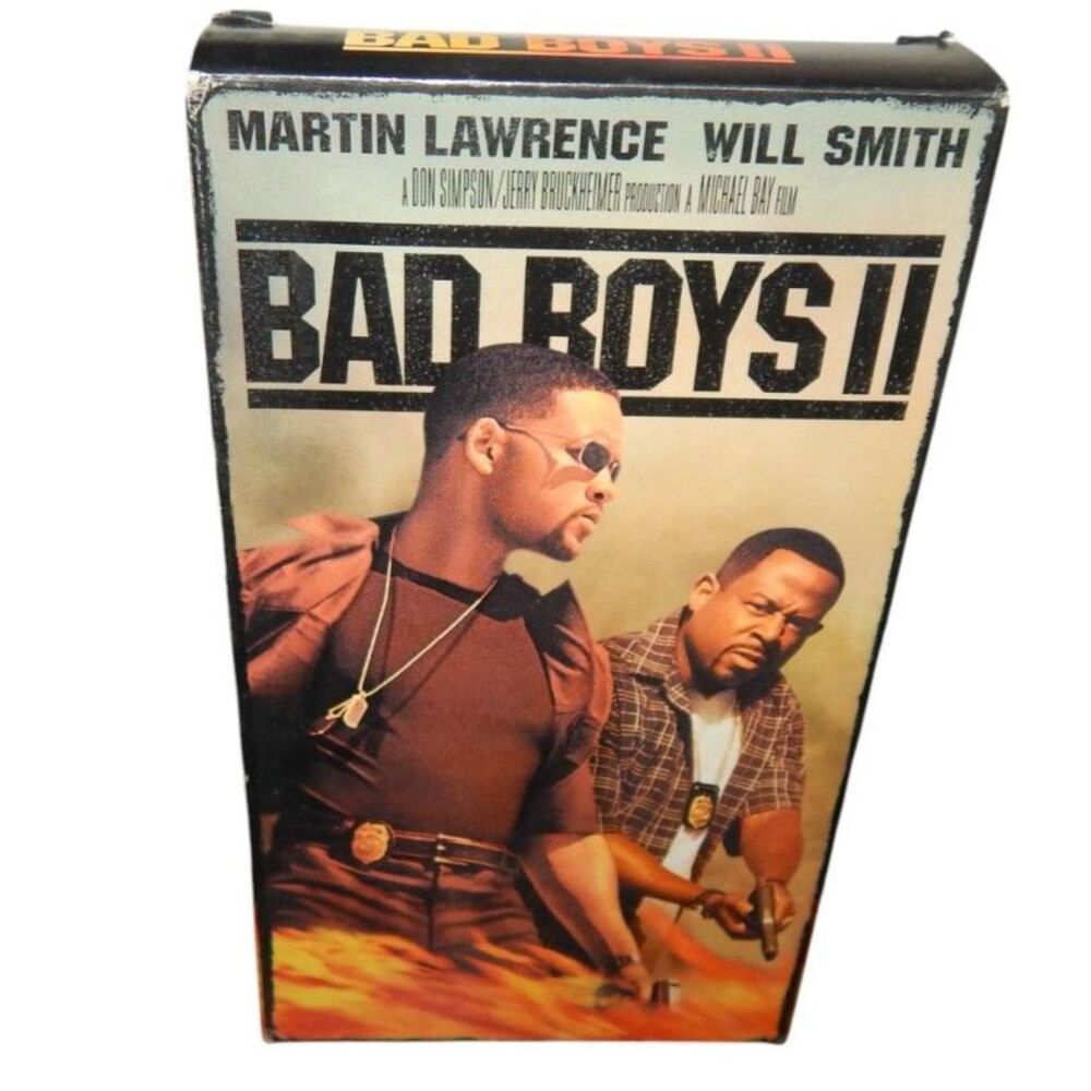 BAD BOYS II BAD BOYS 2 Will Smith Martin Lawrence VHS in original paper case